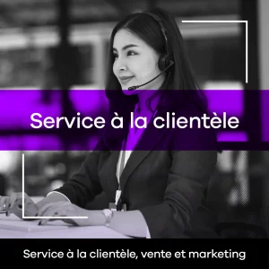 service à la clientèle et marketing